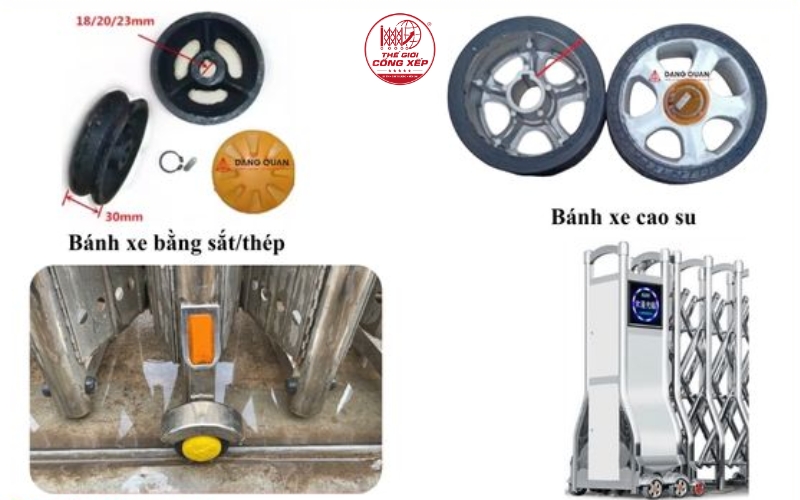Cung cấp bánh xe cổng xếp các loại giá tốt toàn quốc