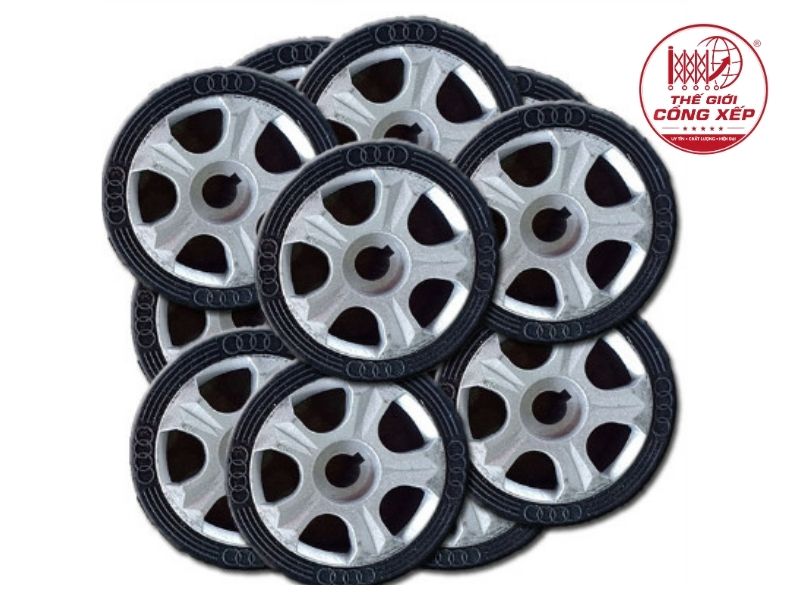 Bánh xe lớn đầu máy cổng xếp