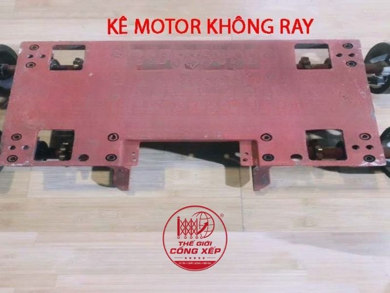 Bệ đế motor cổng xếp không ray