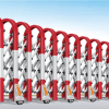 Bản vẽ thông số kỹ thuật chi tiết của cổng xếp nhôm JX-009 cao 1.6 mét.
