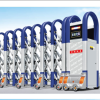 cổng trượt tự động nhom jx010 màu xanh trắng