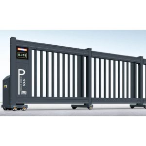 Ảnh thực tế cổng trượt tự động ZH011 đóng mở êm ái, tích hợp cảm biến an toàn thông minh