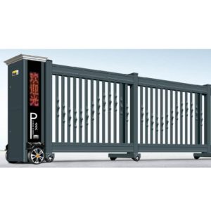 Ảnh cổng trượt tự động ZH004 thiết kế hiện đại, vận hành êm ái, phù hợp lắp đặt tại nhà máy, khu công nghiệp, biệt thự và bãi xe thông minh.