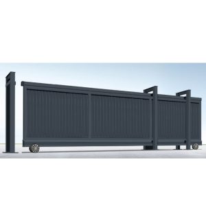 Hình ảnh cổng trượt tự động ZH014 thiết kế hiện đại, vận hành bền bỉ cho nhà máy