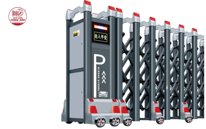 Báo giá cổng xếp hợp kim nhôm tận xưởng
