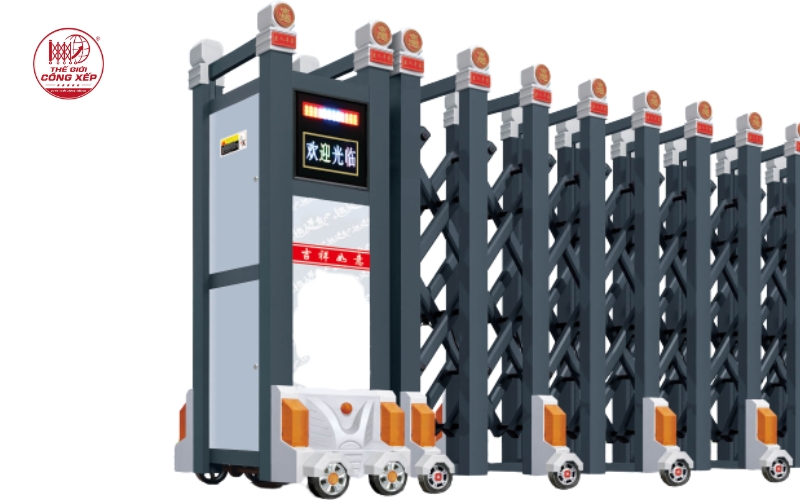 Báo giá cổng xếp hợp kim nhôm tận xưởng