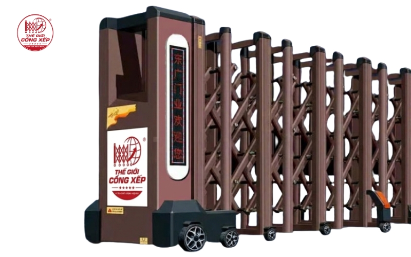 Báo giá cổng xếp hợp kim nhôm tận xưởng