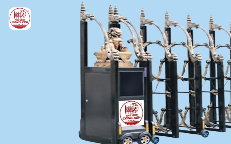 Báo giá cổng xếp hợp kim nhôm tận xưởng