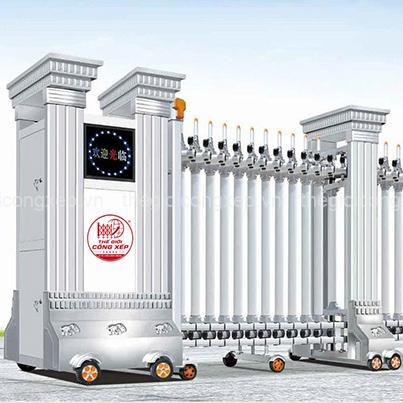 cong-xep-hop-kim-nhom-h-002 Cổng xếp hợp kim nhôm H-001