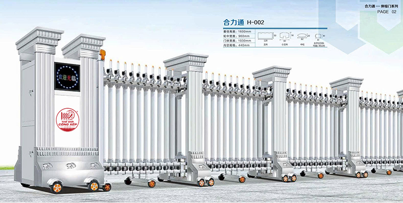 cong-xep-hop-kim-nhom-h-002 Cổng xếp hợp kim nhôm H-002