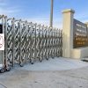 Thi công cổng xếp inox tự động V06VN tại Thế Giới Cổng Xếp