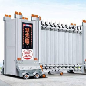 Cổng xếp nhôm H-011