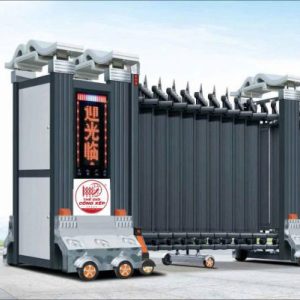 Cổng xếp nhôm H-012