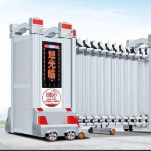 Cổng xếp nhôm H-015