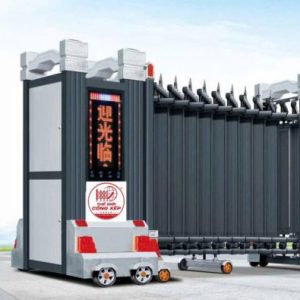 Cổng xếp nhôm H-016