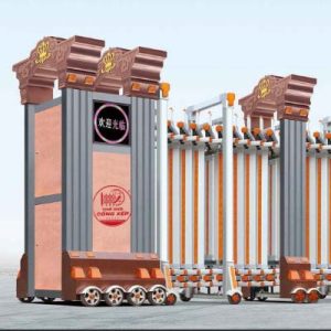 Cổng xếp nhôm H-022
