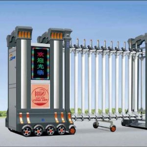 Cổng xếp nhôm H-023