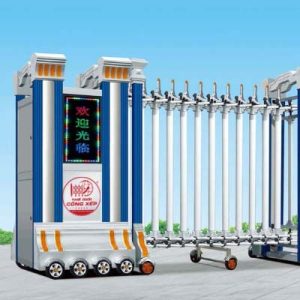 Cổng xếp nhôm H-025