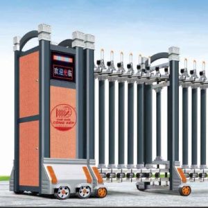 Cổng xếp nhôm H-026