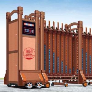 Cổng xếp nhôm H-027