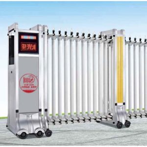 Cổng xếp nhôm H-029