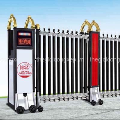 cong-xep-nhom-h030-1 Cổng xếp nhôm H-030