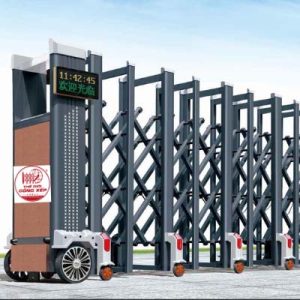 Cổng xếp nhôm W-003