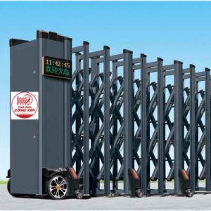 Cổng xếp nhôm W-006