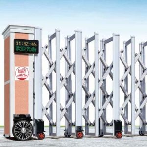 Cổng xếp nhôm W-007