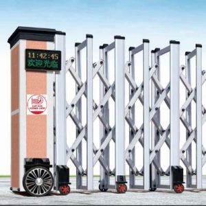 Cổng xếp nhôm W-008