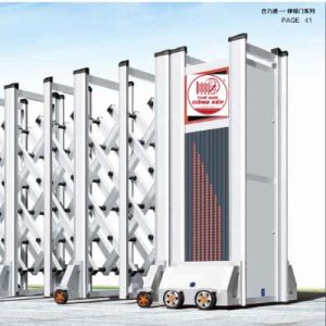 Cổng xếp nhôm W-010