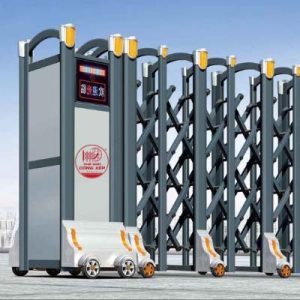 Cổng xếp nhôm W-011