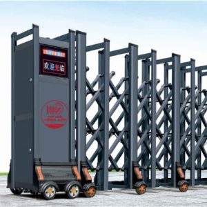 Cổng xếp nhôm W-012
