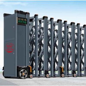 Cổng xếp nhôm W-014