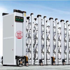 Cổng xếp nhôm W-015