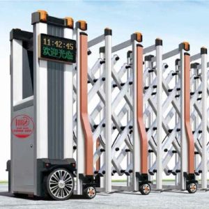 Cổng xếp nhôm W-017