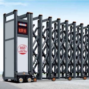 Cổng xếp nhôm W-018