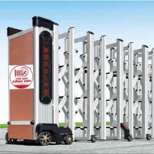Cổng xếp nhôm W-019