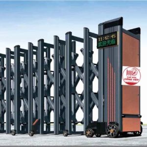 Cổng xếp nhôm W-020
