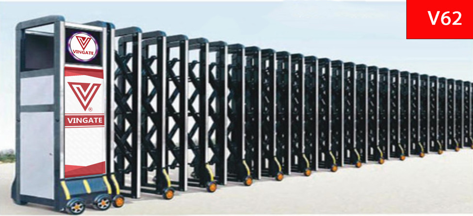cong-xep-nhom-nhap-khau-cao-cap-v62 Cổng xếp nhôm nhập khẩu cao cấp V62 sở hữu thiết kế màu đen sang trọng và kết cấu vững chắc. Sản phẩm tích hợp công nghệ vận hành thông minh, motor mạnh mẽ và chất liệu hợp kim nhôm chống ăn mòn tuyệt đối. Giải pháp an ninh hoàn hảo cho doanh nghiệp hiện đại.