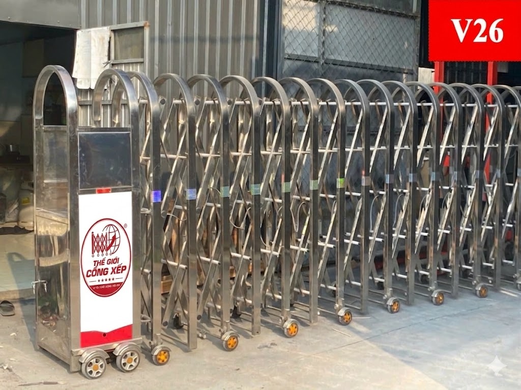 Ứng dụng cổng xếp tự động V26 cho nhà máy và công ty
