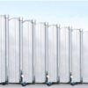 Cổng xếp tự động V31 có lá gió lắp đặt chuyên nghiệp tại Thế Giới Cổng Xếp