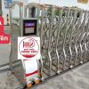 Thi công cổng xếp tự động V06A tại Thế Giới Cổng Xếp