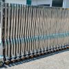 Mẫu cổng xếp inox V06A cho nhà máy và khu công nghiệp