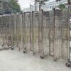 Cổng xếp inox tự động V06HR cho nhà máy khu công nghiệp