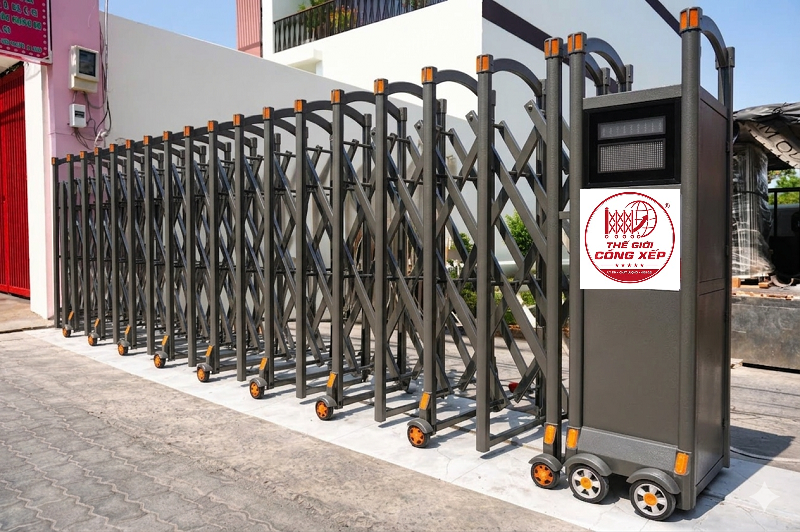 Lắp đặt cổng xếp tự động VS06 chất lượng cao