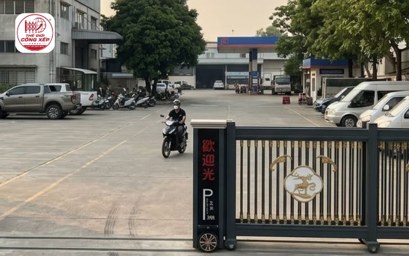 cửa cổng trượt đẹp, hiện đại đáng mua
