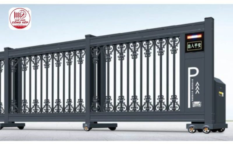 cửa cổng trượt đẹp, hiện đại