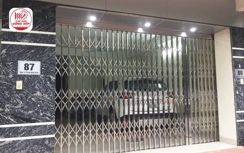 Báo giá cửa xếp inox 304 chất lượng, hiện đại