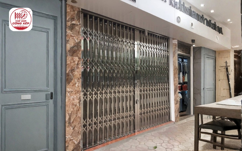 Báo giá cửa xếp inox 304 chất lượng, hiện đại